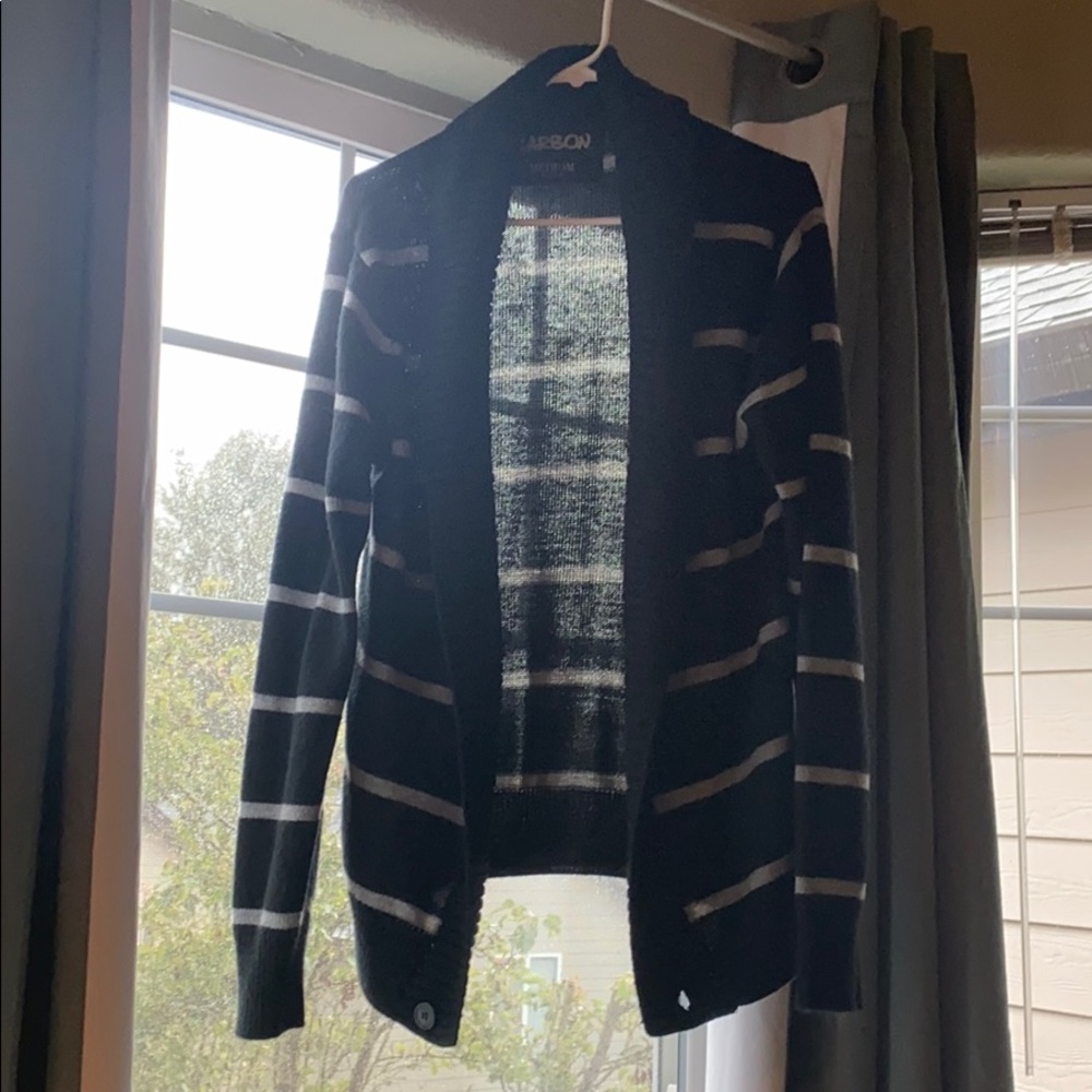Striped Cardigan Sweater
